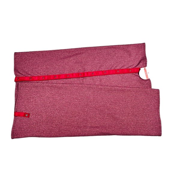 Lululemon Vinyasa Rulu Scarf Hyper Stripe Heathered Bordeaux Drama - Picture 5 of 13